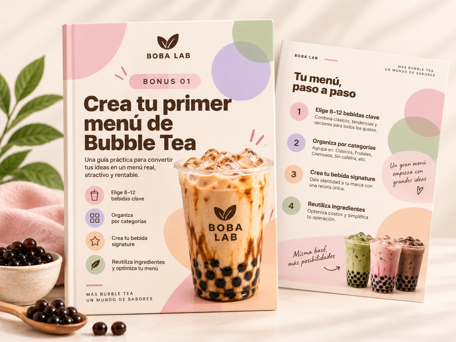 Bonus Crea tu primer menú de Bubble Tea