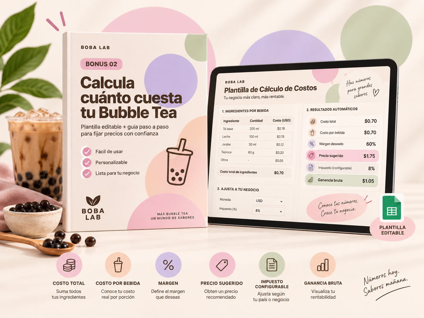 Bonus Calcula cuánto cuesta tu Bubble Tea