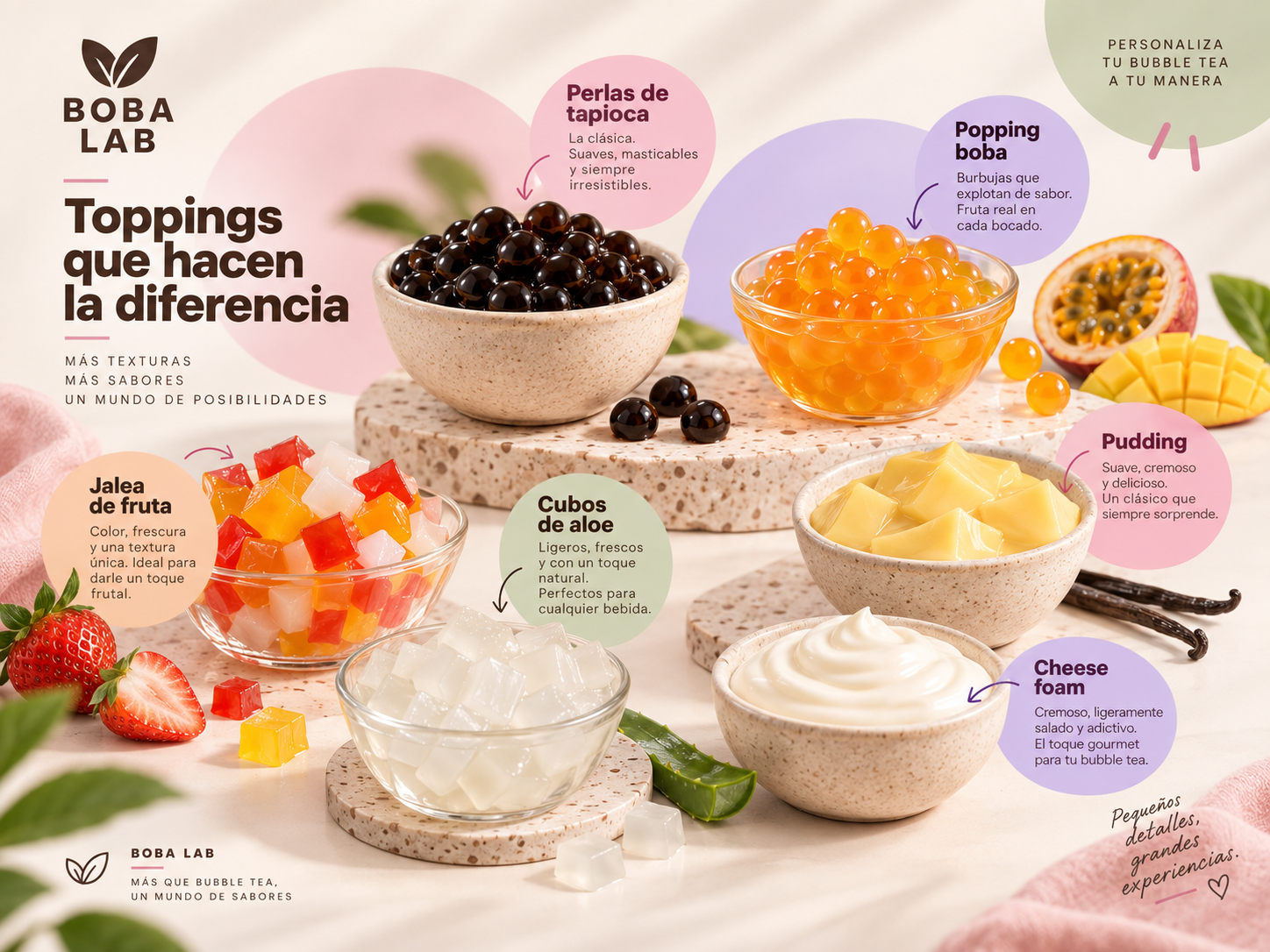 Toppings para Bubble Tea