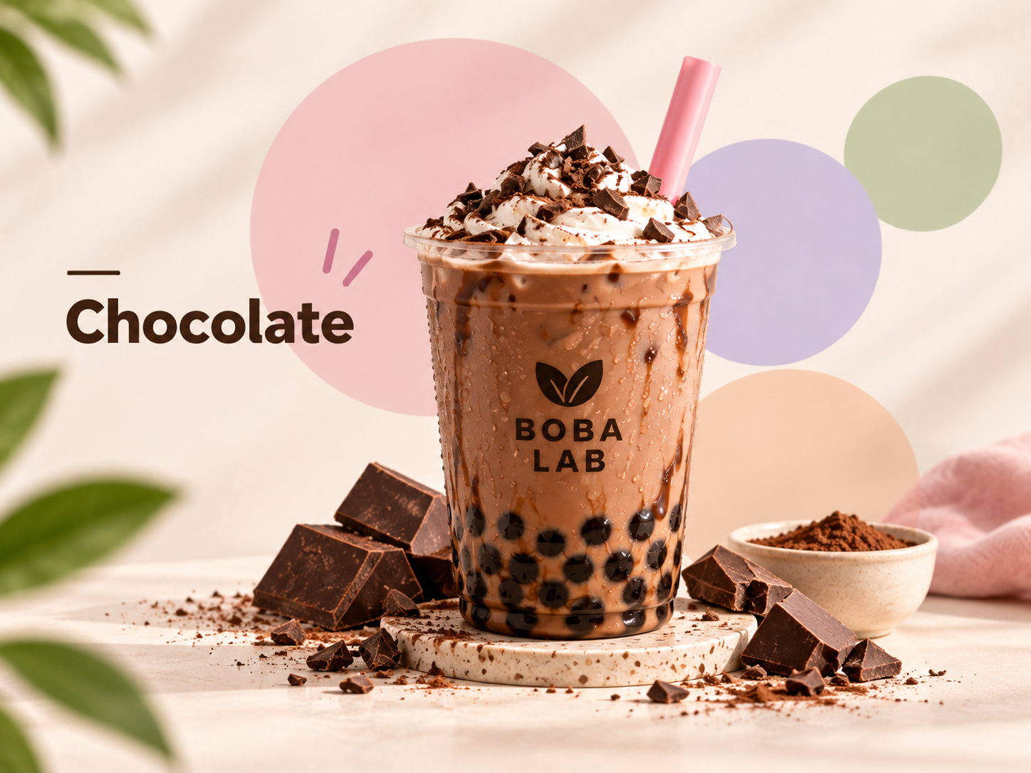 Bubble Tea de chocolate